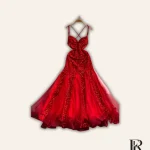 Ruby Shimmer Sequin Mermaid Gown
