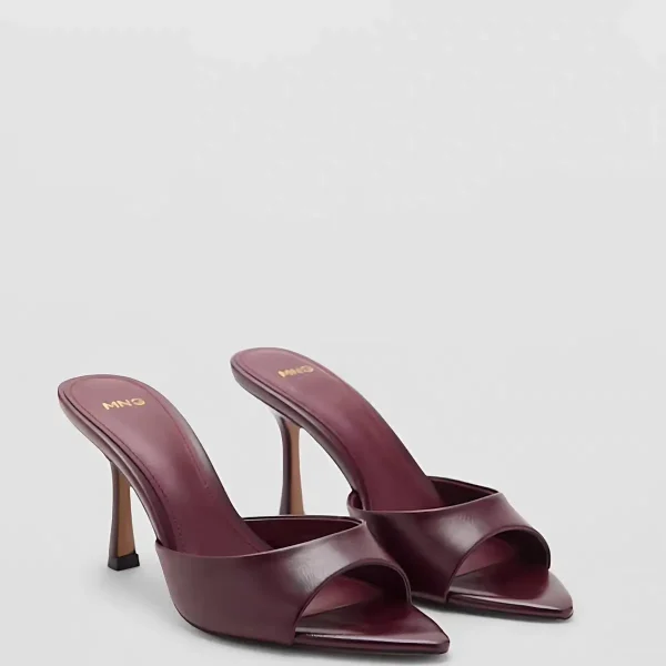 Simone Minimalist Pointed Open-Toe Heeled Mules
